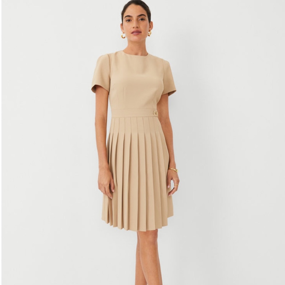 Ann Taylor Crepe Flare Dress